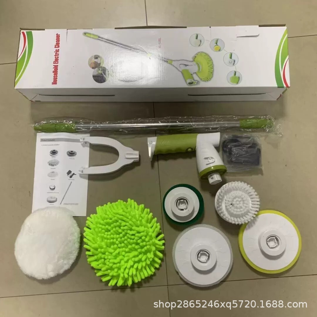 An electric clean-up multi-purpose household with an automatic long handle to clean the kitchen bathroom glass tile dishwasher.