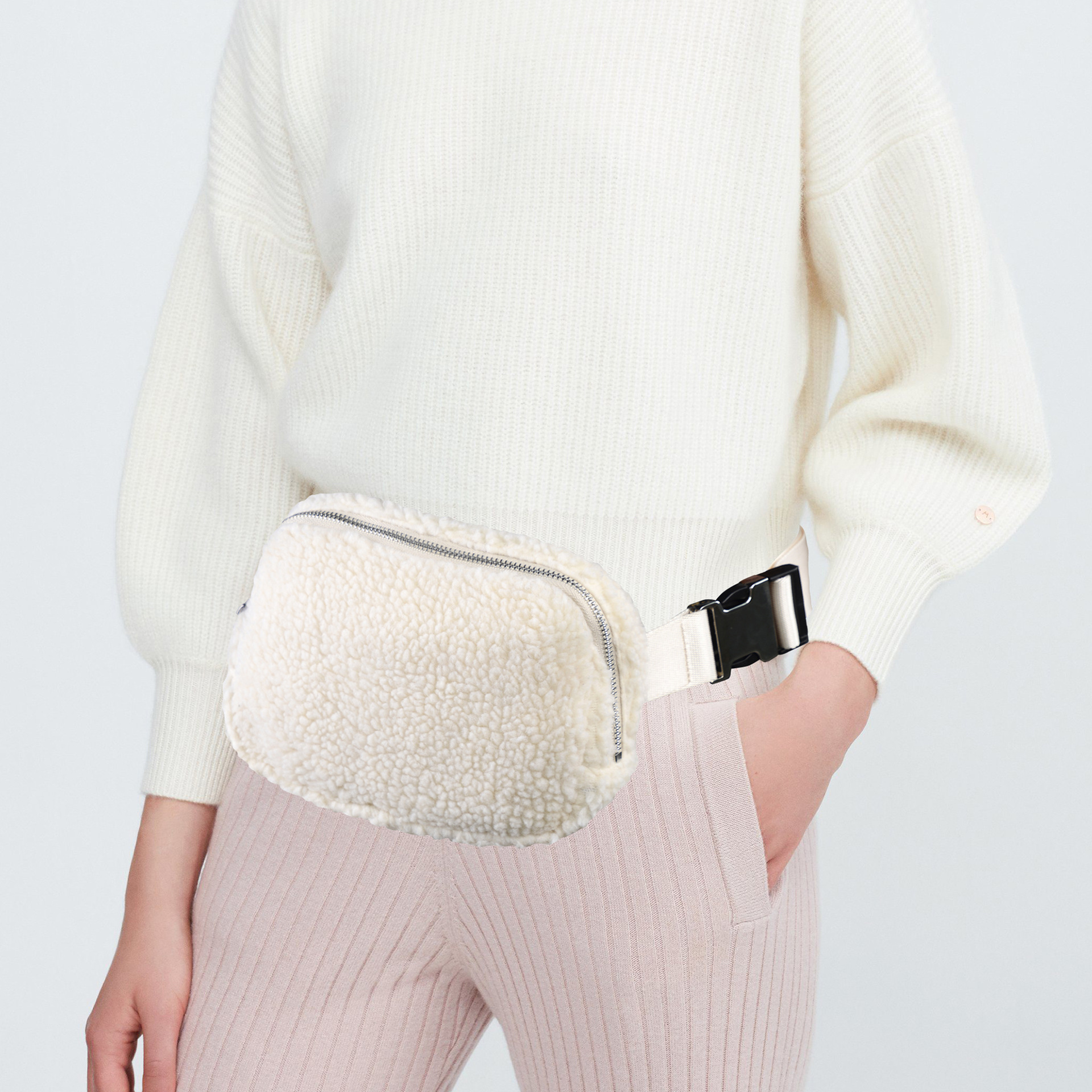 Cross-border fall and winter lulu homokines, running outdoors for yoga multi-purpose velvet chest packs for both men and women