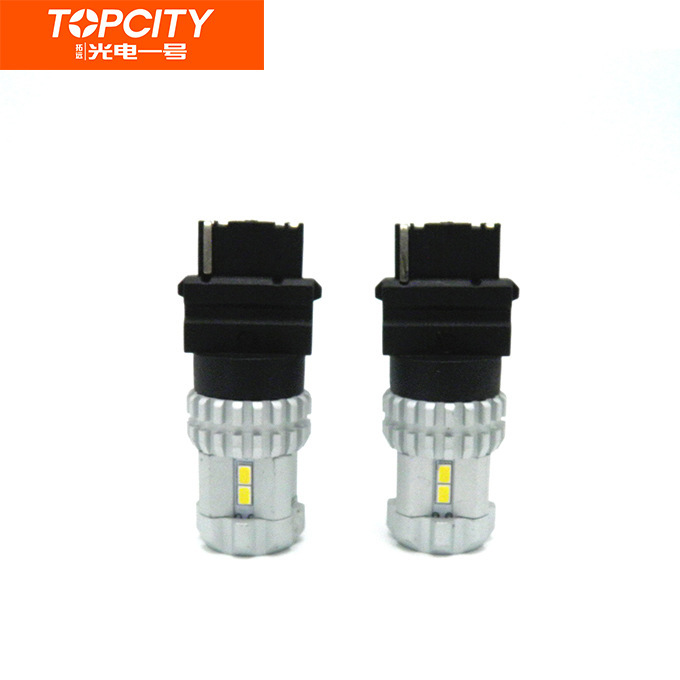 Modified car LED brakes daylights turning white and yellow to light 3156 T25 3020 12SMD constant flow