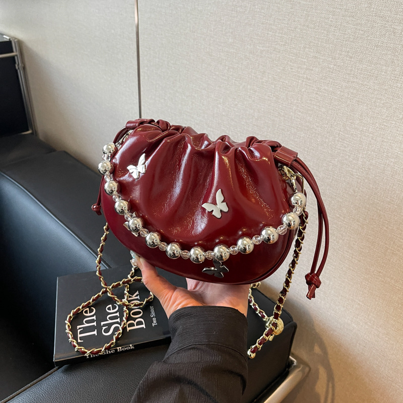 593367 new high-end slant-packed, small-scale design chain with a hot summer bucket bag.