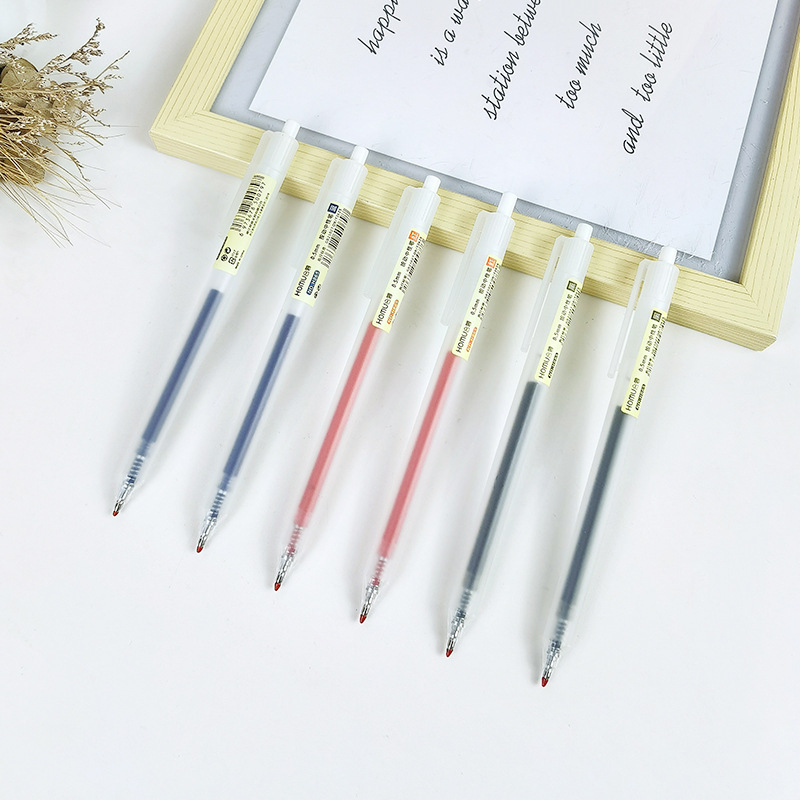 H865 Short Box of Transparent Sands Press an action neutral pen with a high-perform bullet brush for a student with a neutral water pen