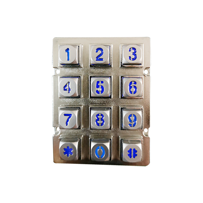 Shenzhen tùy chỉnh Hiệp định Zinc, chìa khóa chống thấm, mật khẩu 12 bit.