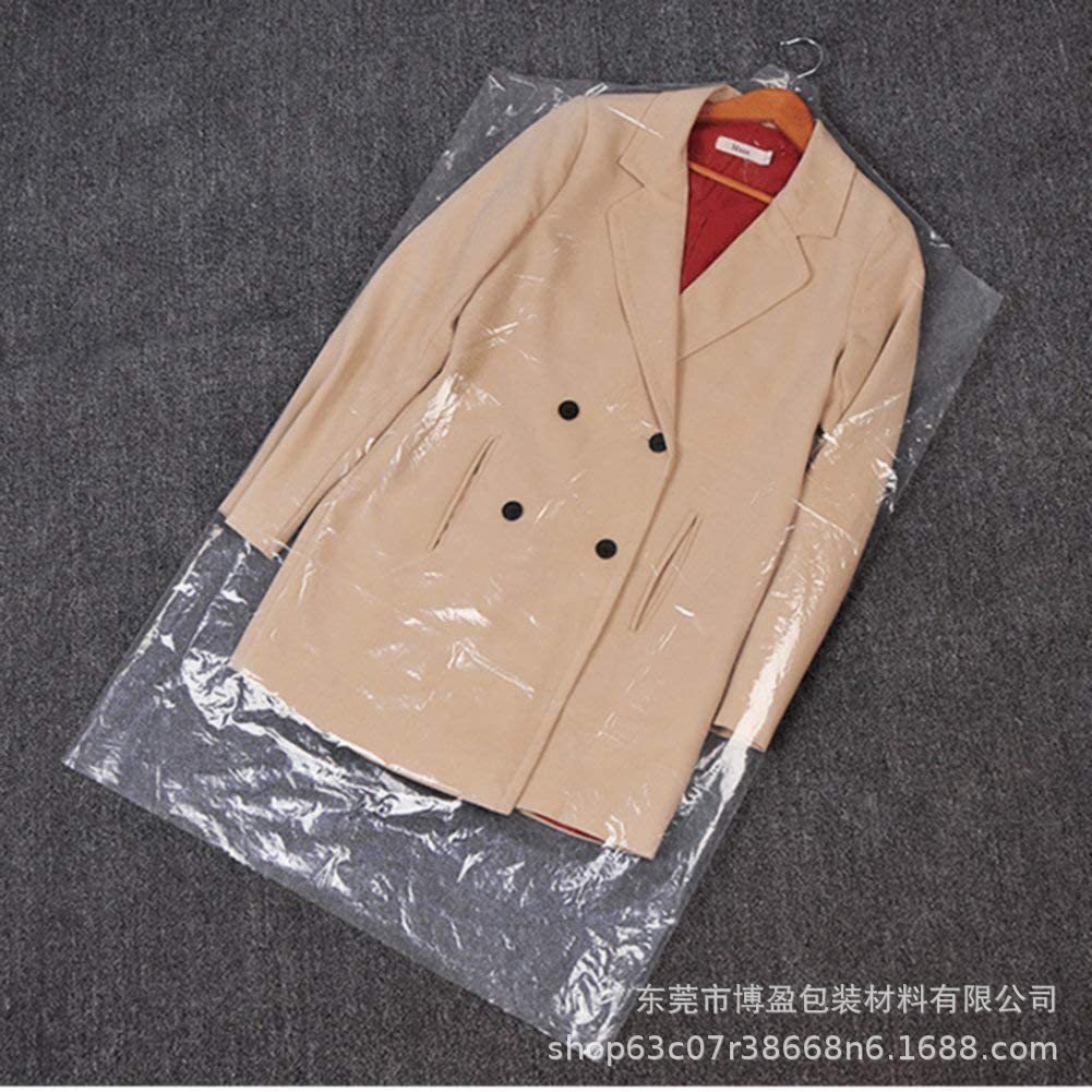 PE high-transparent, high-sized hotel dry-cleaning bag, high-class suit-covered dustproof bag