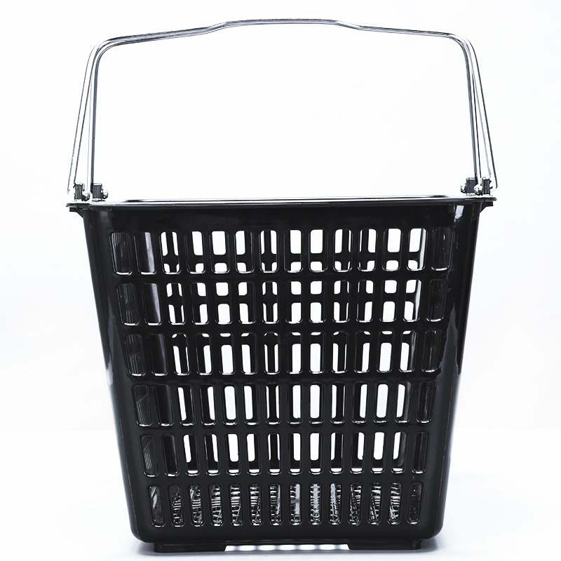 Hand-held supermarket shopping basket with plastic basket manufacturers