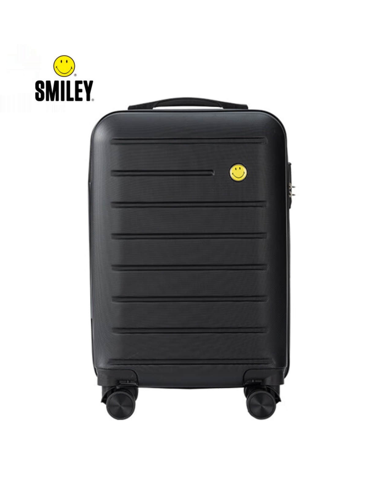 Vui Vẻ SmiLEY kéo một cái va li 20 inch lên máy bay.