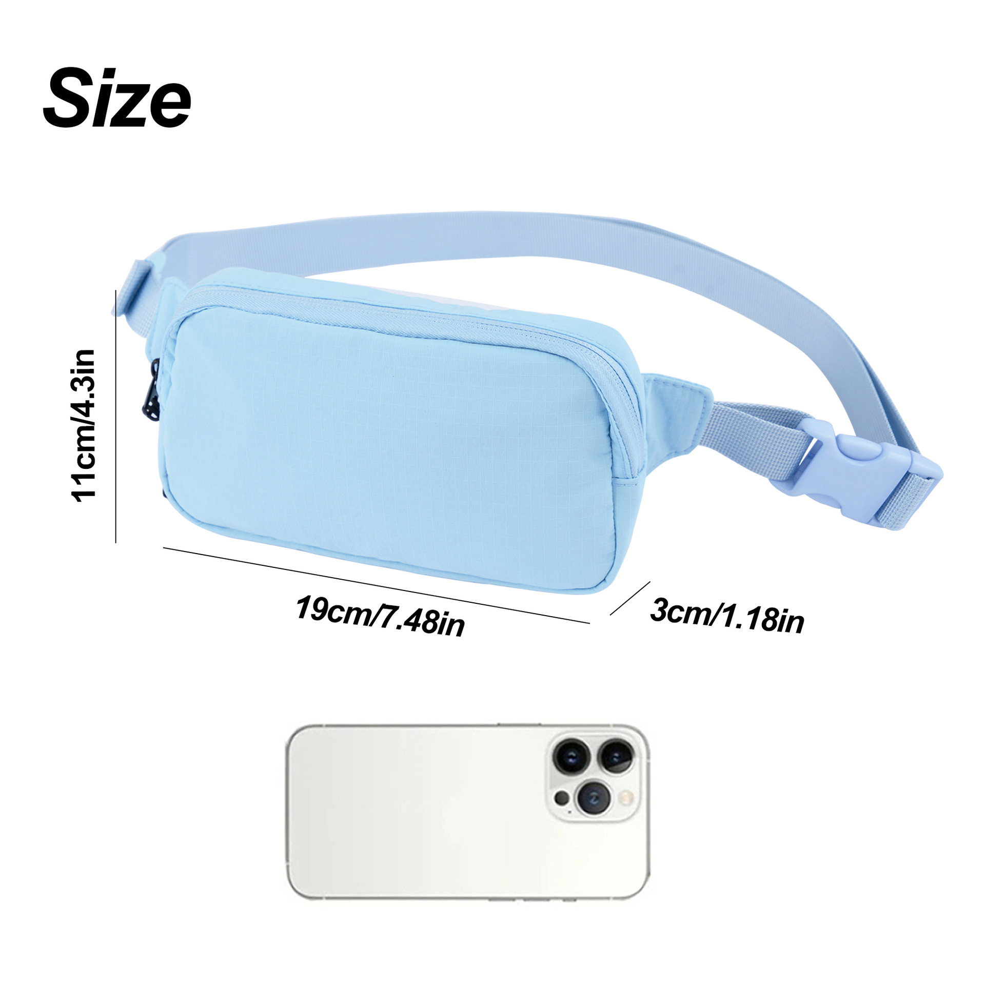 Cross-border lulu-paramous outdoor sports with slant sports packs of men ' s and women ' s multi-purpose leisure mobile phones