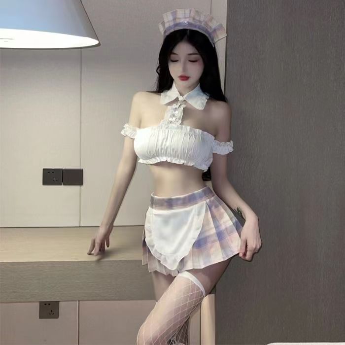 Quần lót gợi cảm cho nữ sinh dễ thương và bởi vì hầu gái để quyến rũ pyjama.