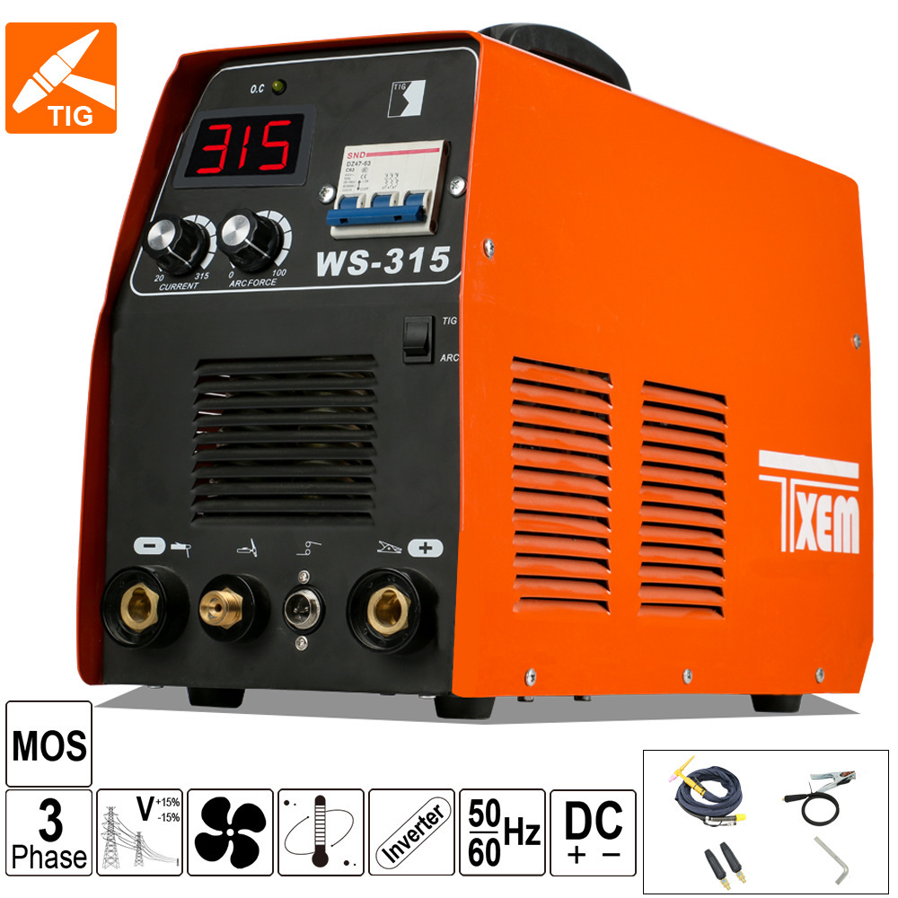 Welding machine for arc WS-315 industrial class 380V reverse straight current stainless steel