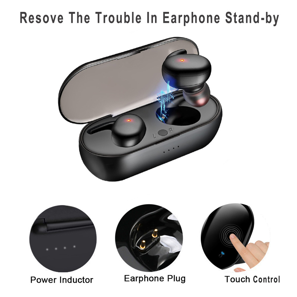 Y30 bộ tai nghe Y50 tai nghe Tws5.0 Wireless 2-Ears Touched Stereo kết nối