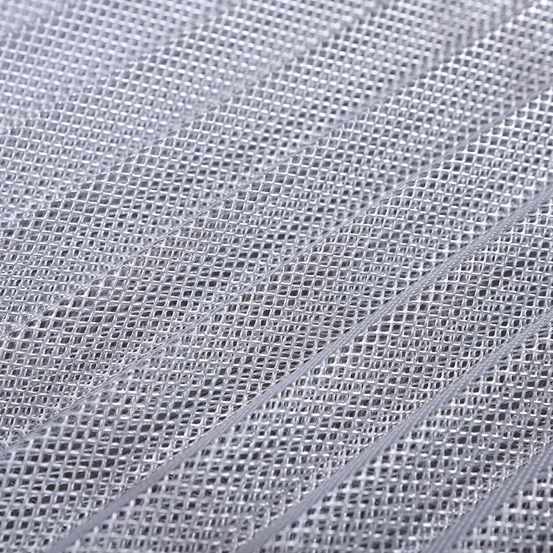 Aluminium-based wave-coated net for start-up metal, new wind filter for clean vents of acid-resistant alkali.