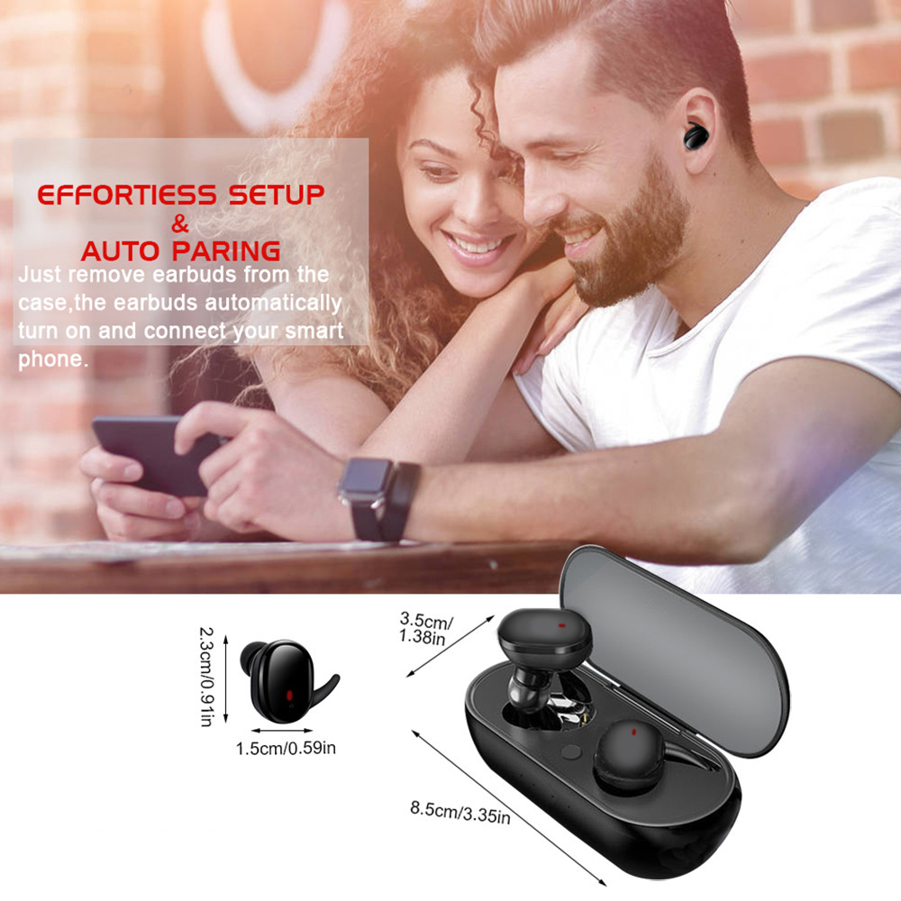Y30 bộ tai nghe Y50 tai nghe Tws5.0 Wireless 2-Ears Touched Stereo kết nối