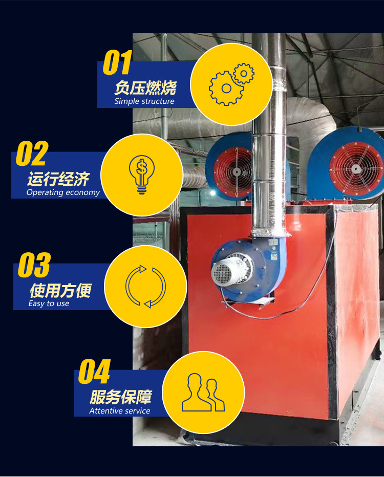 60萬大卡大型養殖熱風爐暖風爐自動控溫雙風帶燃煤燃氣按裝售後