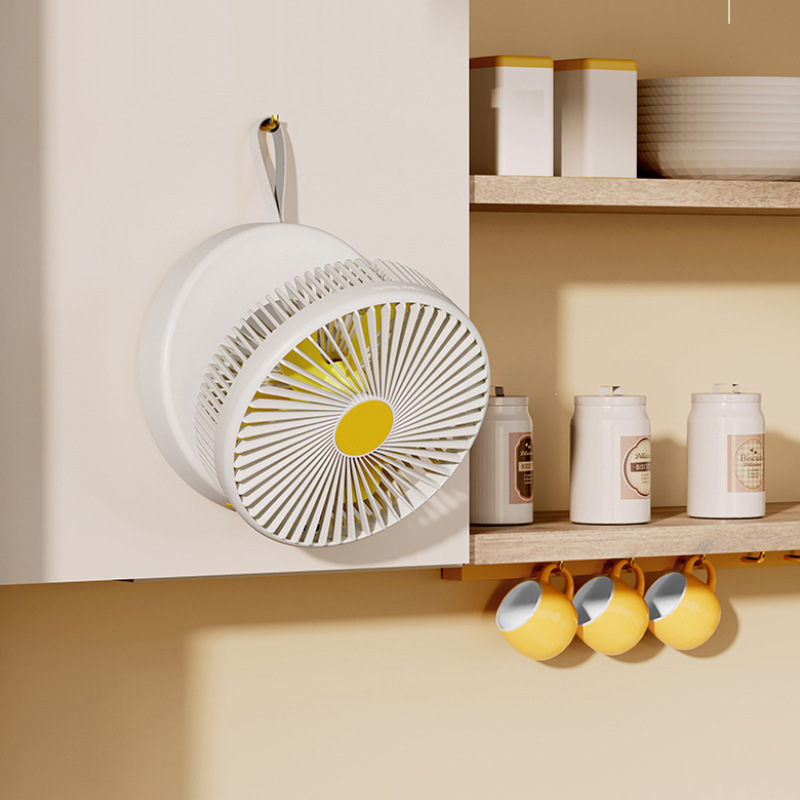 Quạt để bàn Air Circle nhỏ để bàn ký túc xá sinh viên văn phòng sạc quạt treo tường gấp điều khiển từ xa