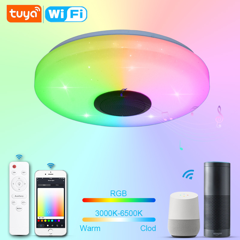 2022 Bluetooth Suction Top Lamp, smart RGB 7 remote AP Bluetooth Suction Lamp, cross-border packaging