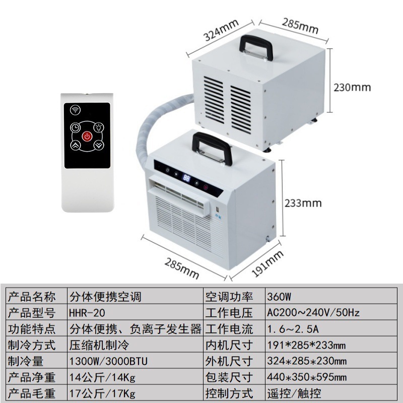 Portable wall-mounted air conditioners of remotely-controlled, semi-constructed mobile air-conditioning vehicles free of tented air conditioners