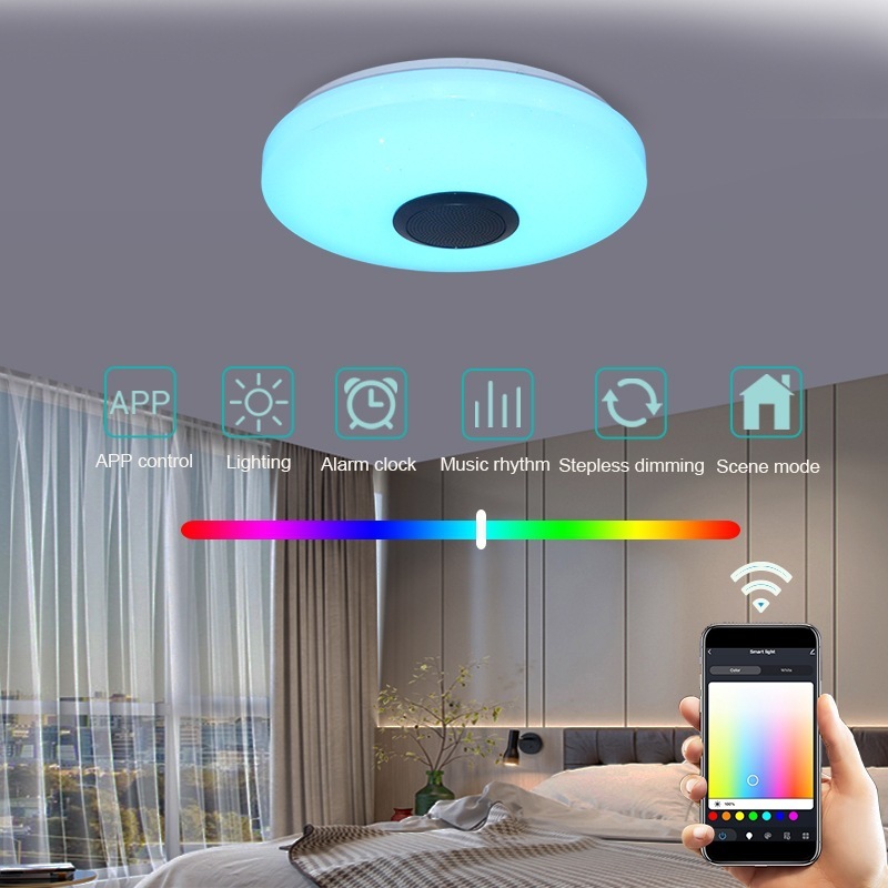 2022 Bluetooth Suction Top Lamp, smart RGB 7 remote AP Bluetooth Suction Lamp, cross-border packaging