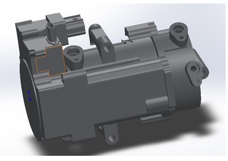 補氣增焓低溫熱泵系統蒸汽噴射式電動渦旋壓縮機R744  compressor