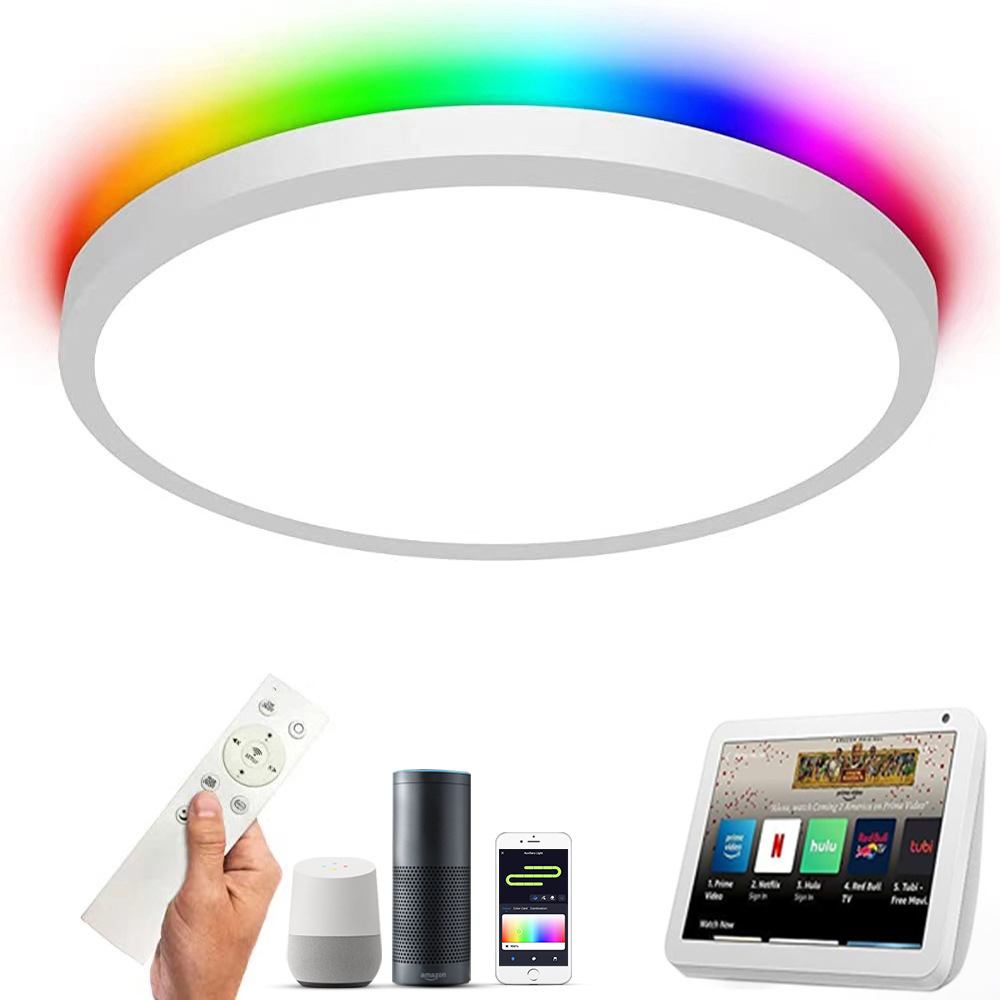 A simple smart-on-the-top light remote control of the WIFI library lamp, RGBCW, graffiti on the APP room bedroom lights.