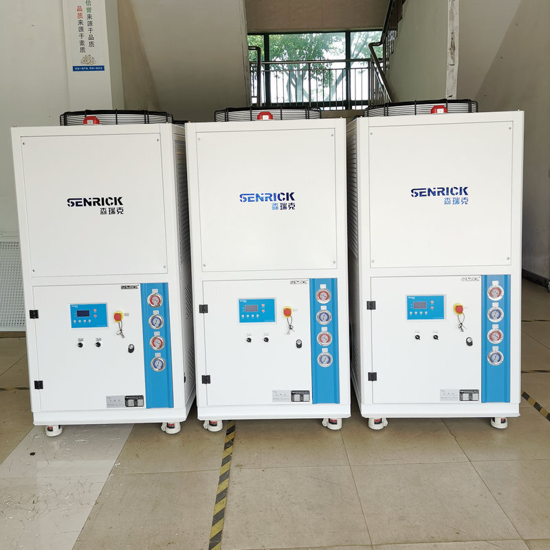 Space cooling industrial ice water machine, mobile cold water plant, cooler equipment.