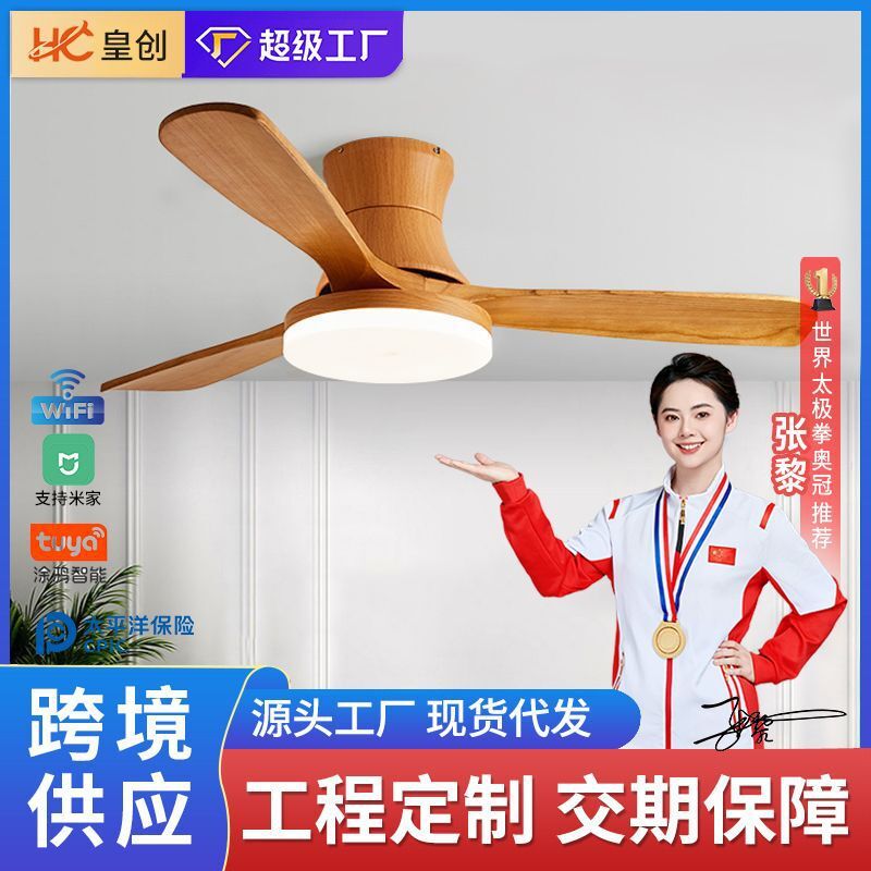 Customised processing. 56-inch fan light smart changer households use a suction lamp.