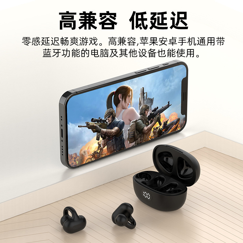 Người điều khiển xương chéo của tai nghe màu xanh, dây điện thoại lớn, siêu dài, tầm xa, hàng loạt tai nghe chuyển động.
