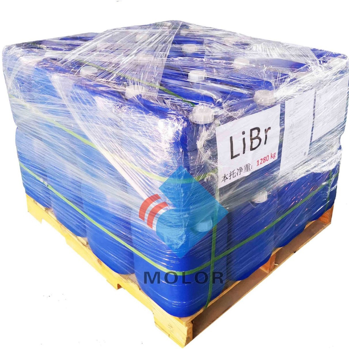 The first stage of lithium bromine solution is 50%, 55%, applicable to each plant's brominated lithium chiller unit.