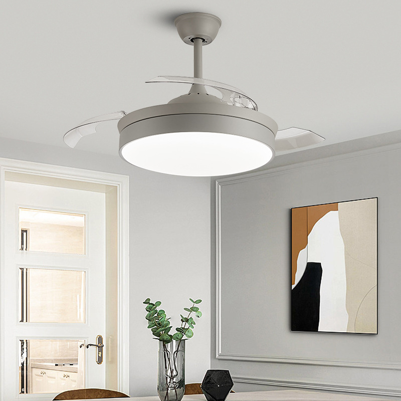 A modern, simple, invisible fan lamp.