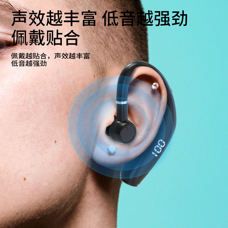 Một trong những mới với một máy tai màu xanh dương với một lớn Wire-to-Ears-Eastive-Enguage tai nghe