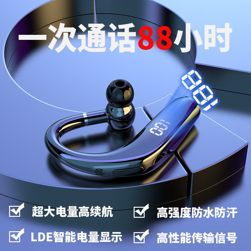 Một trong những mới với một máy tai màu xanh dương với một lớn Wire-to-Ears-Eastive-Enguage tai nghe