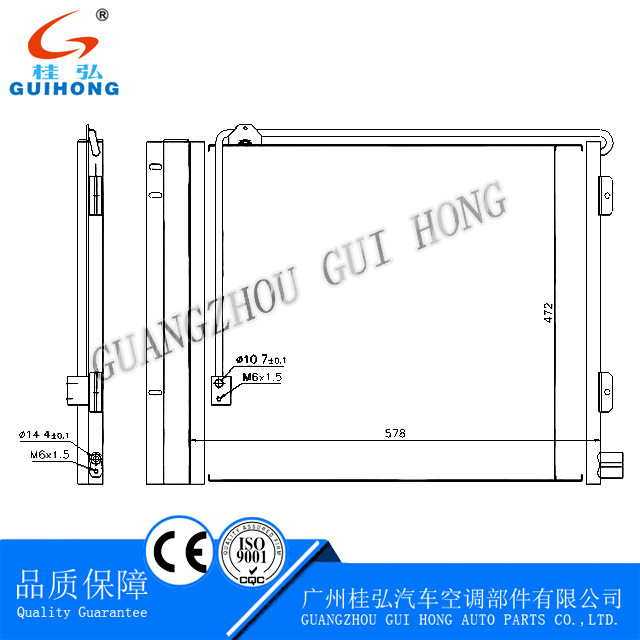 Manmanman แอร์คอนเดนเซอร์ TG-L M 81619200036, 81619200024