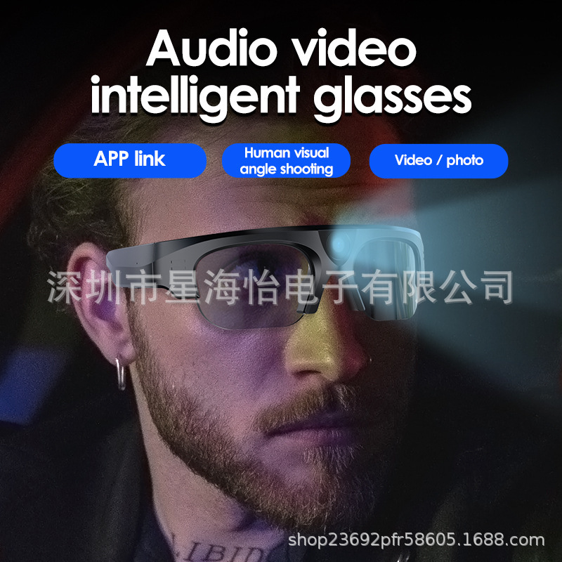 2024 New cross-border APP Wireless DV Script Ride High Clear Recorded Smart Glasses