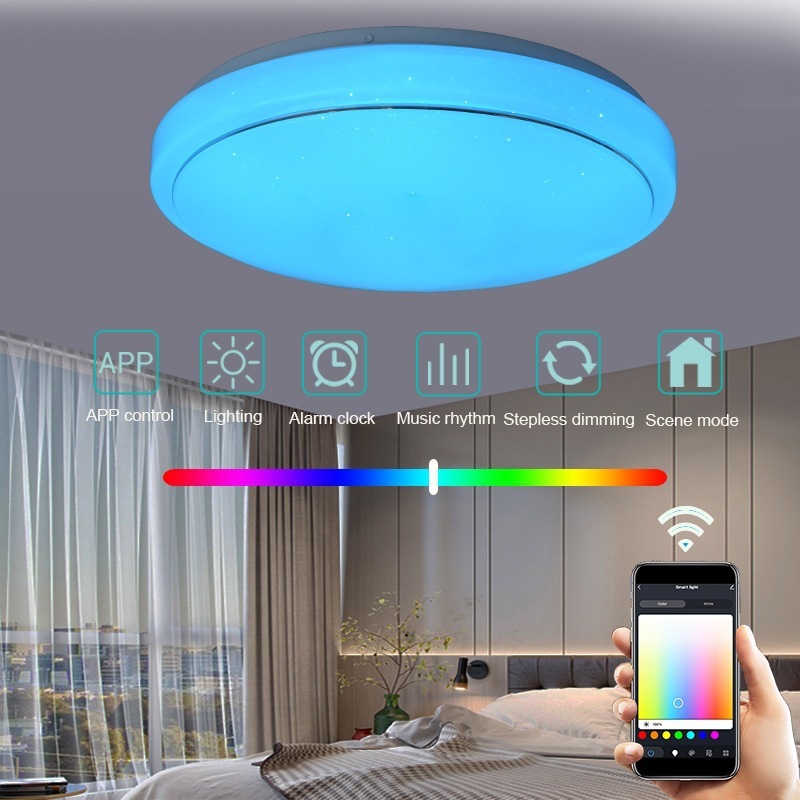 Bỏ qua bộ giữ đèn LED thông minh WiFi hiện đại và đơn giản là điều khiển hệ thống điện thoại di động quy mô nhỏ.