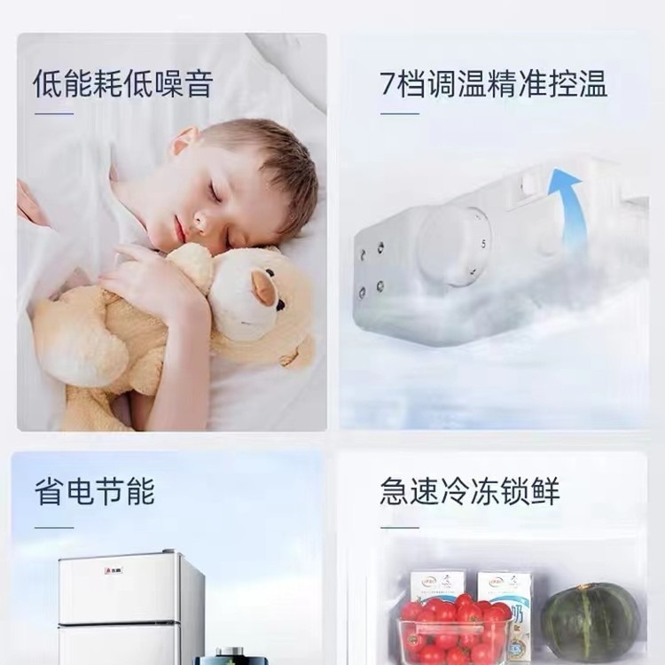 Máy nướng bánh mini của Zhi Ko, 2 cửa tiết kiệm năng lượng, phòng ngủ 2 người, tủ lạnh 2 người.