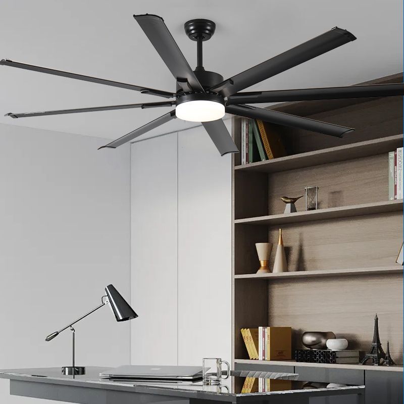 A modern commercial silent chandelier lamp for a large eight-leaf fan living room in foreign trade.