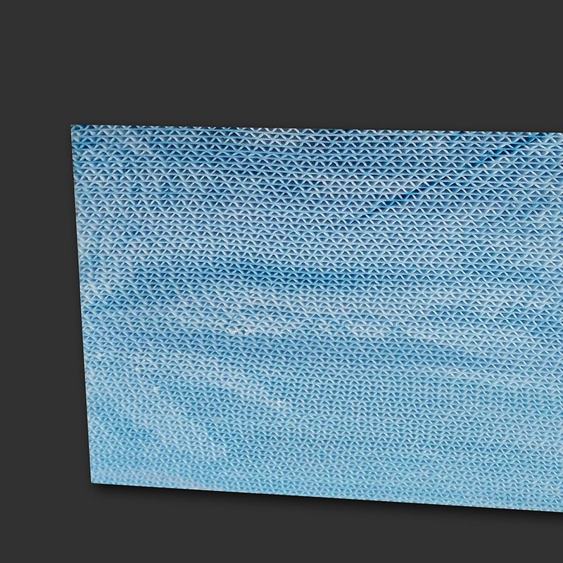 厂家供应PCCW 蓝色瓦楞——搭载改性活性炭除甲醛空气过滤器
