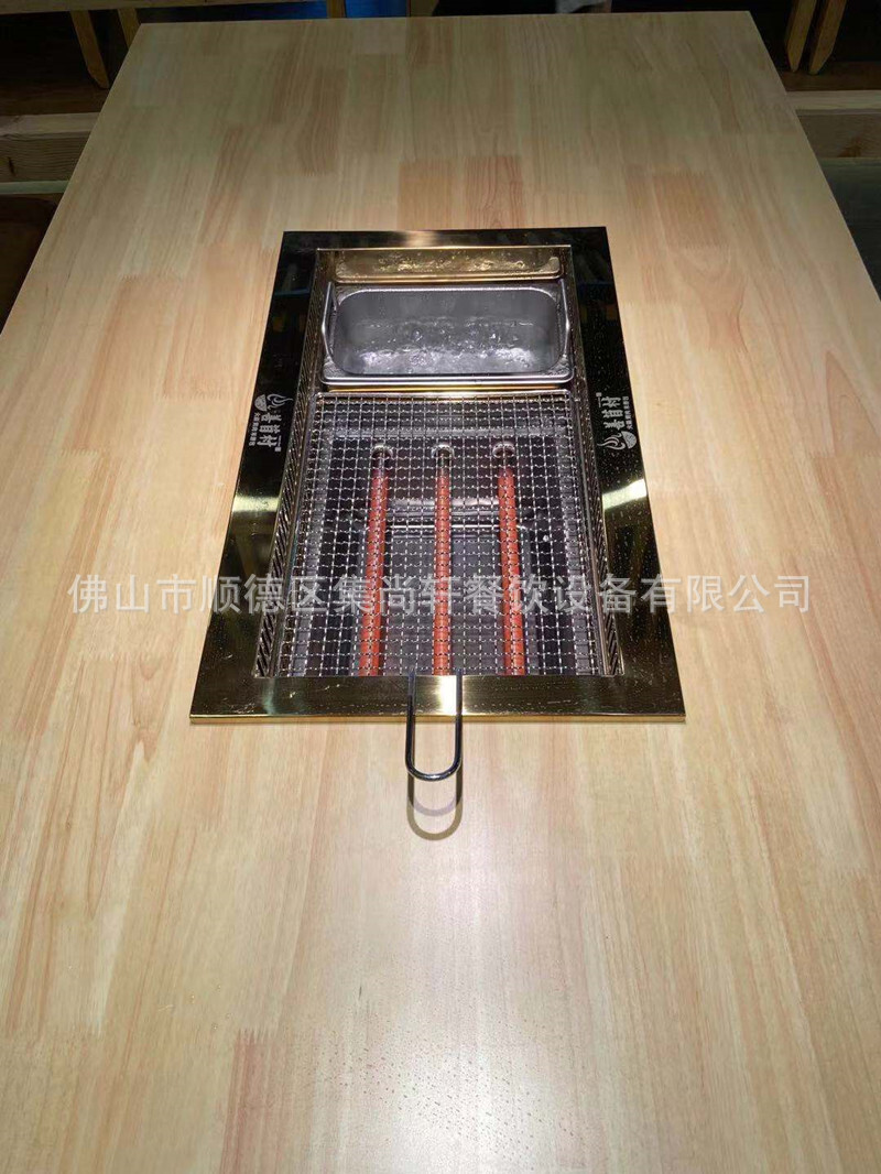 Customize the Korean-style roasted boiler-to-bread table for commercial pyrotechnic-free table.