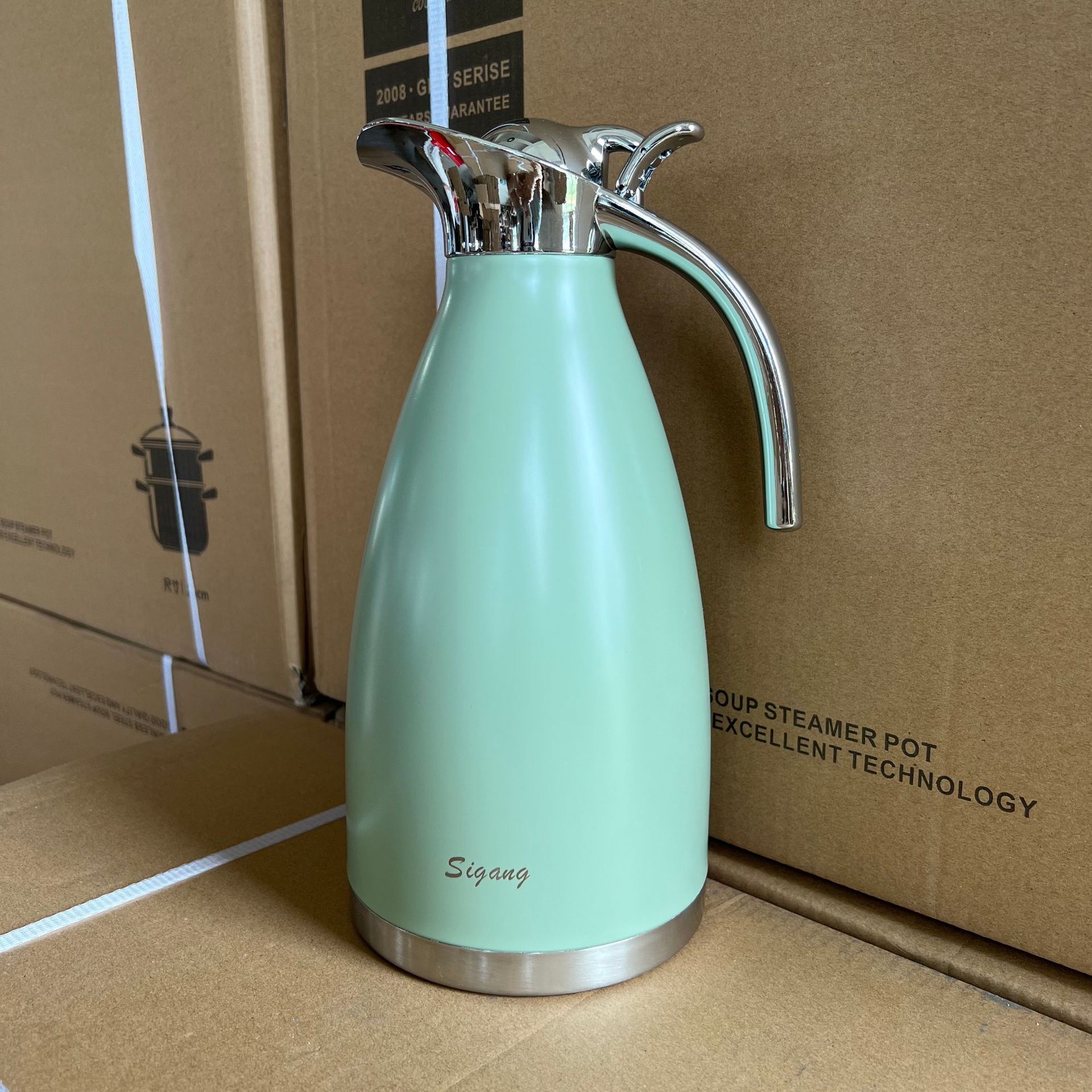 304 Food-grade stainless steel double vacuum, home-based hot water vials with high-volume warmer coffee