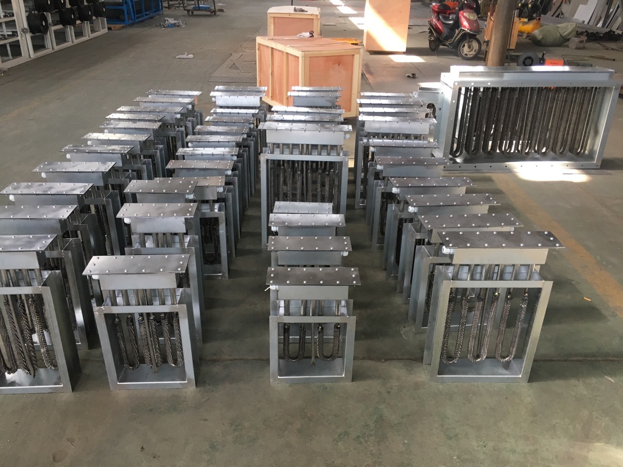 Plant supply of stainless steel new wind heater 10kw air conditioner heating equipment heating wind heater