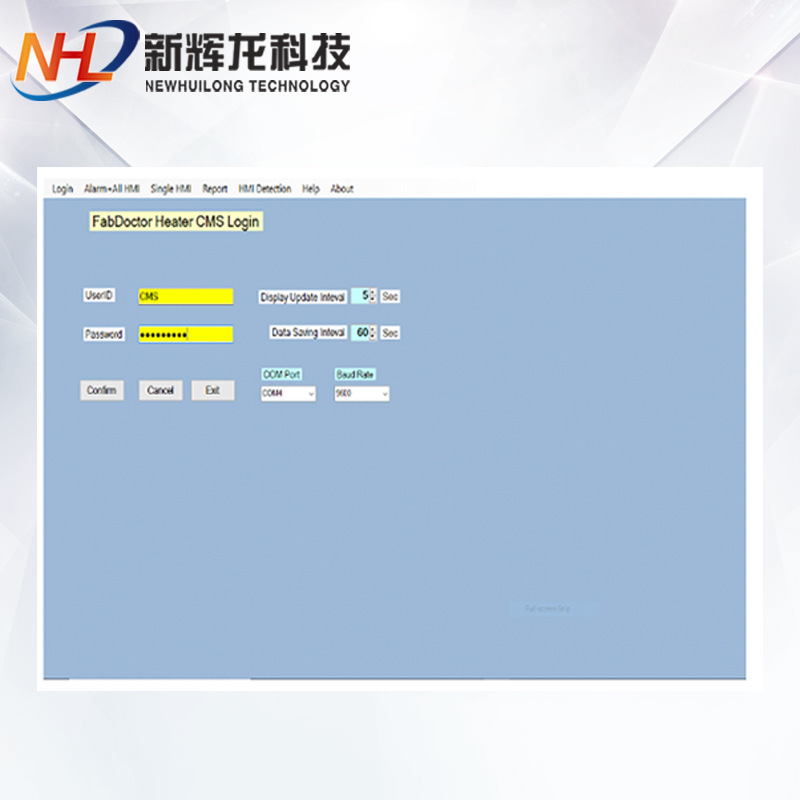 辉龙运行环境Windows系统 CMS系统 HMI数据  温度和报警信息