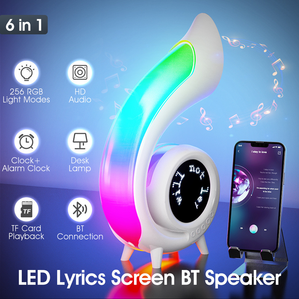 Âm thanh bluetooth nổ xuyên biên giới G69PRO LED lời bài hát hiển thị giai điệu sáng tạo hộp âm thanh máy tính để bàn