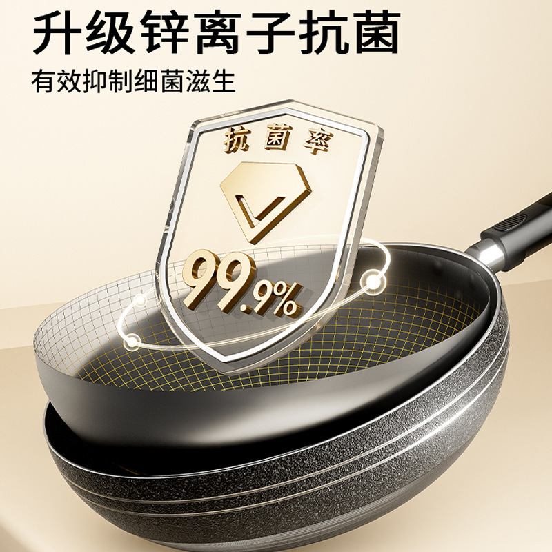 Cái nồi nướng bằng Titan không dính vào chảo Titan.