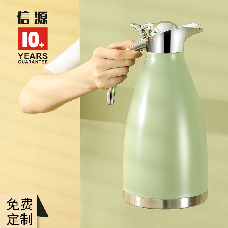 304 Food-grade stainless steel double vacuum, home-based hot water vials with high-volume warmer coffee