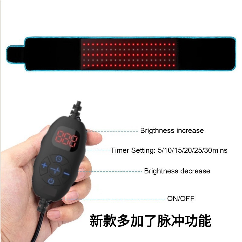 빨간 phototherapy 벨트 105 LED 사진 가열 허리 660 * 850 nm 적외선 가열 벨트