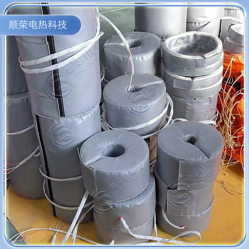 เครื่องทําความร้อนถังน้ํามัน สําหรับห้องทดลองแบบยืดหยุ่น piping และฉนวนสูงเพื่อเอาผ้าห่มความร้อนอุตสาหกรรมของวาล์วออก