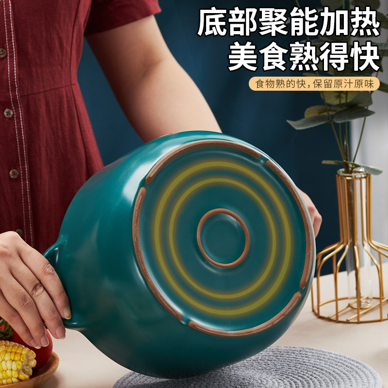 Porcelain porcelain soup, domestic gas stoves for high-temperature and bright-fire soup, custom-made sticker gifts