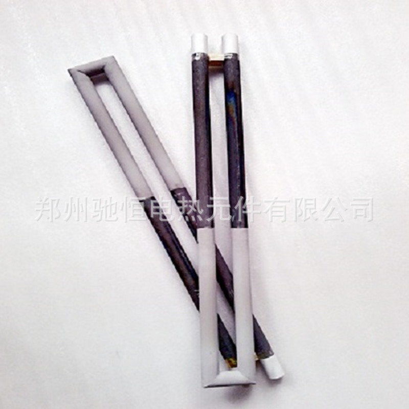 It's a carbide silicon thermal component for the U-type high-temperature silicon carbide rod and thermium silon rod.