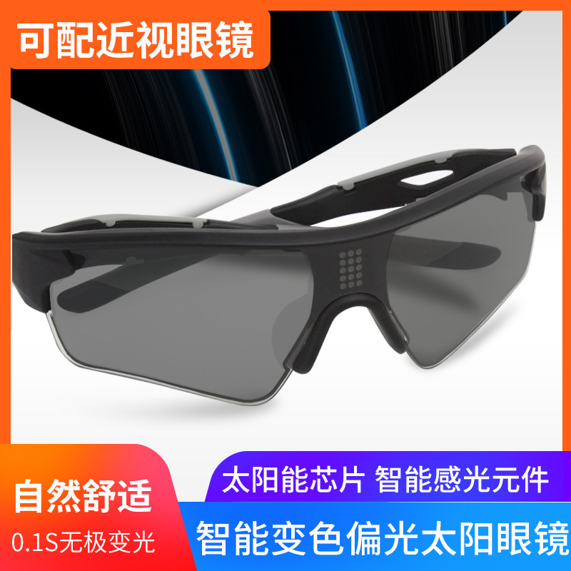 0.1-second smart-discolored sunglass flexible LCD screen solar computer chip to drive