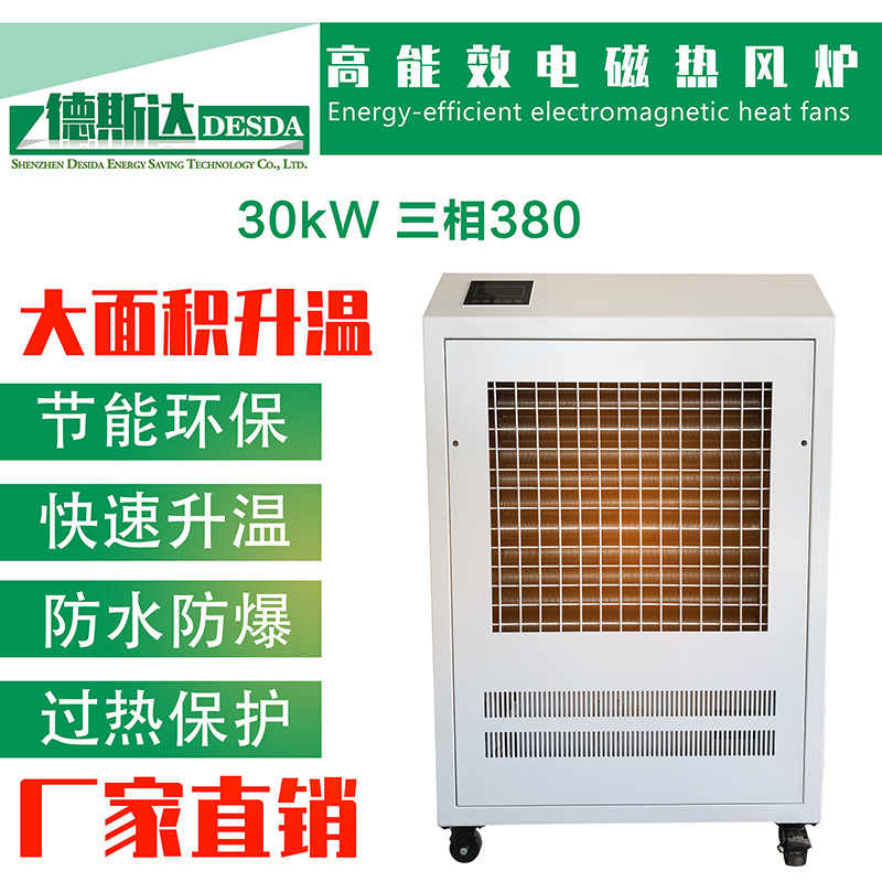 Lò sưởi nóng có thể nấu nóng, bếp nóng để trồng rau, 30KW có máy tạo gió nóng.