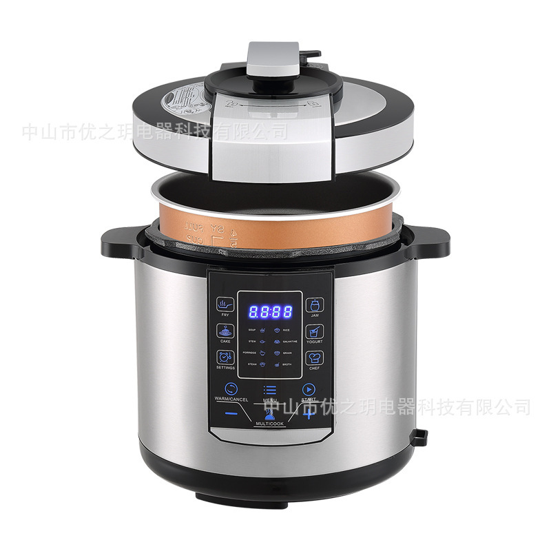 定製外貿出口家用智能電壓力鍋6L觸摸電腦款110V 220V