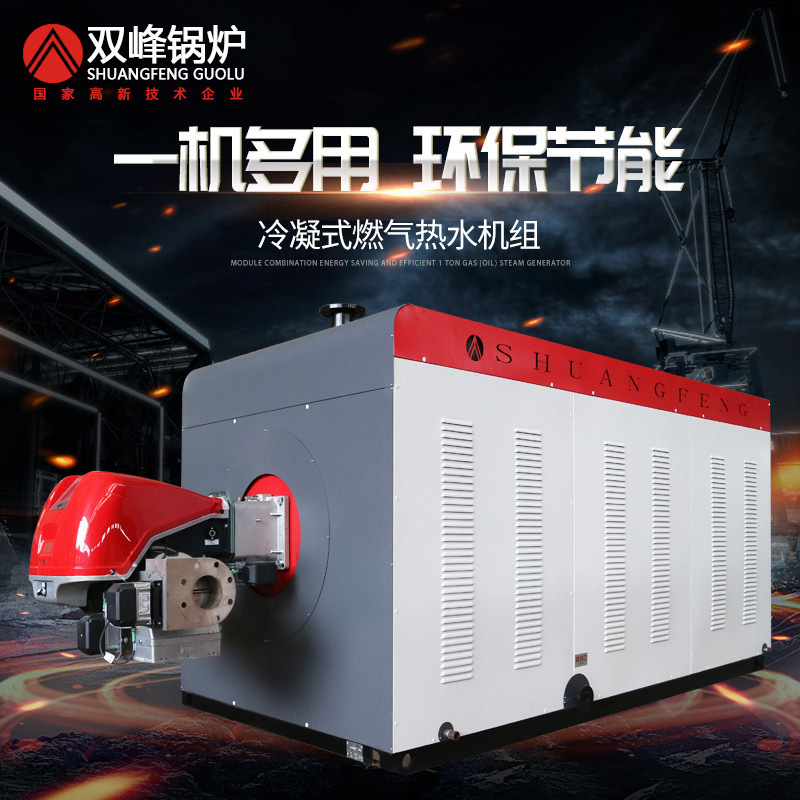 Double-peak condensed gas boilers commercial, fully automatic gas energy-saving multiple reverse-burning environmentally friendly hydrothermal fluidization